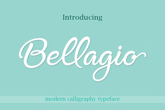 Bellagio: A Handwritten Script for Creative Projects