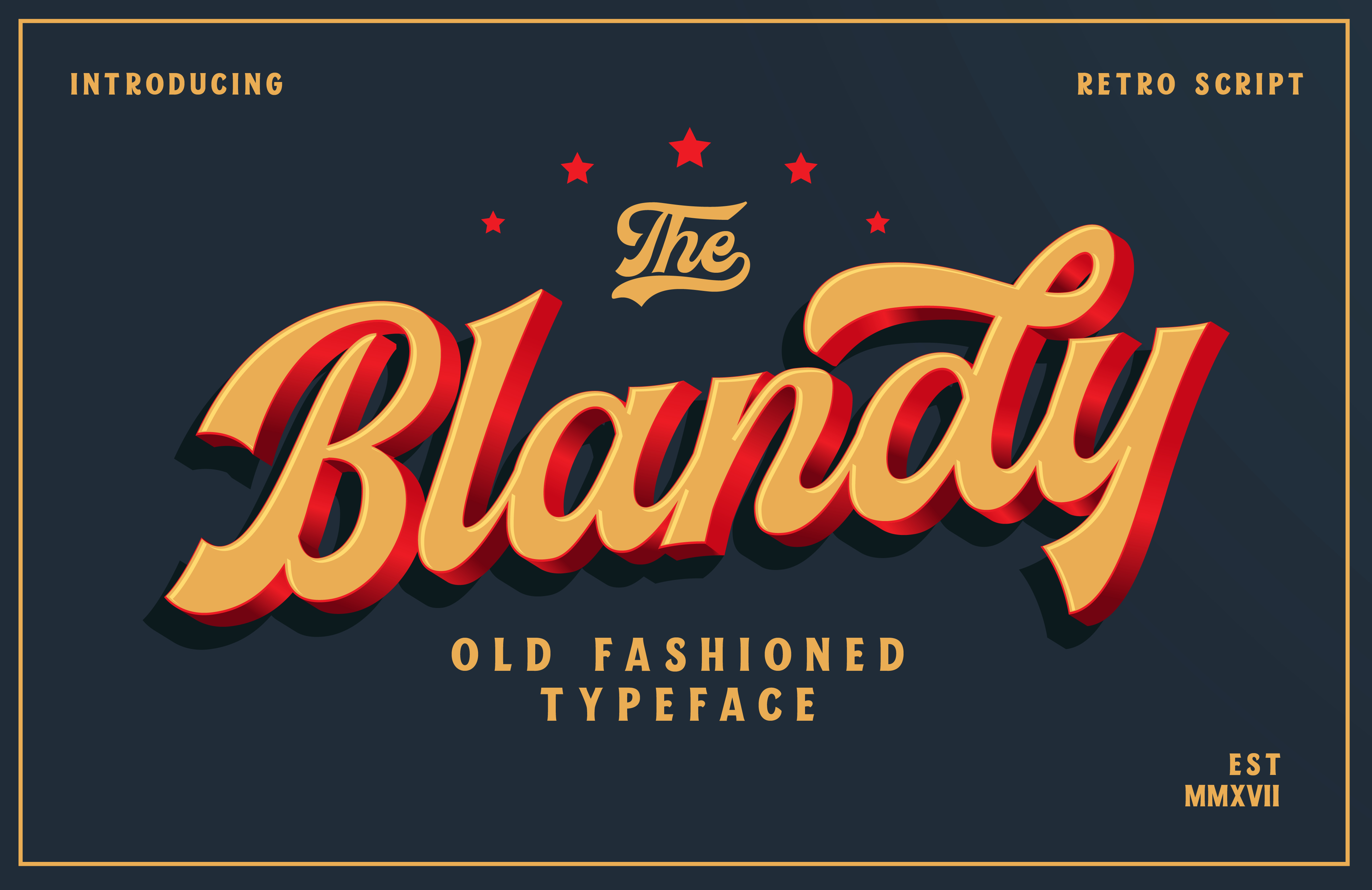 Blandy Font: Vintage Script for Modern Design