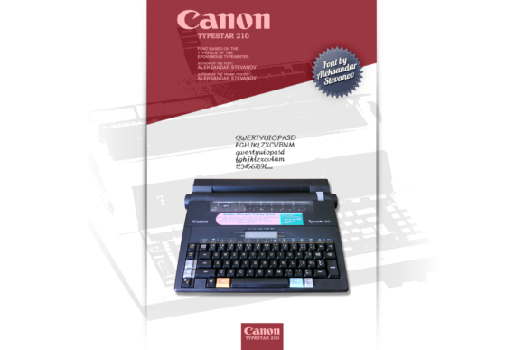 Canon TypeStar 210 Font Review