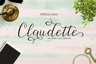 Claudette: A Modern Script Font for Creative Branding