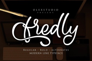 Fredly Font: Handwritten Elegance for Makers
