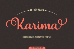 Karima Font for Creative Crafts