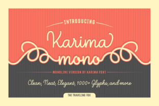 Karima Mono Font for Editorial Design