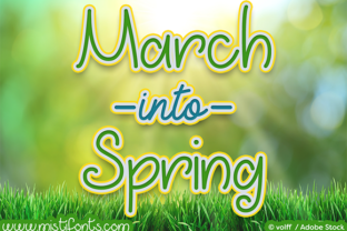 March into Spring: A Handwritten Font for Makers