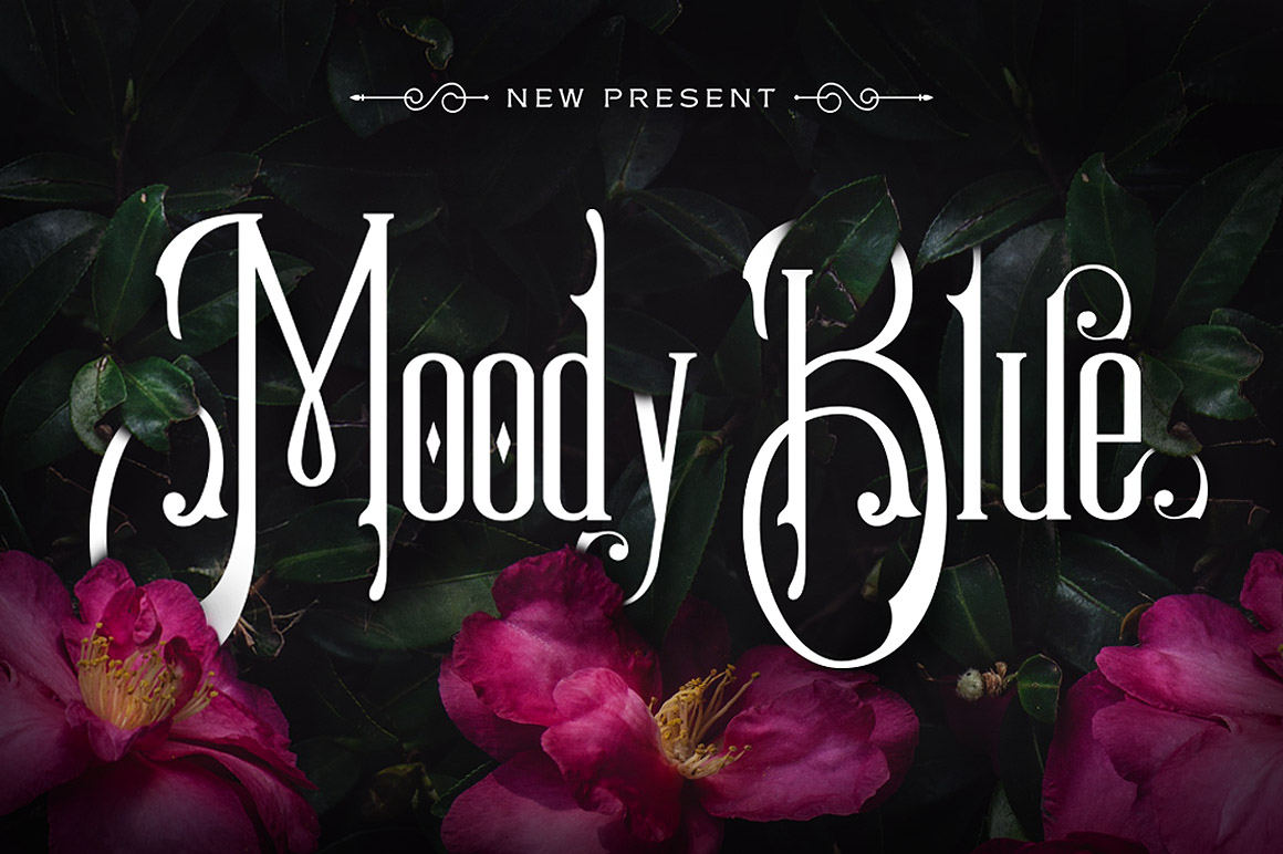 Moody Blue Font for Creative Makers