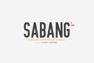 Sabang Island: A Modern Sans Serif for Editorial Design