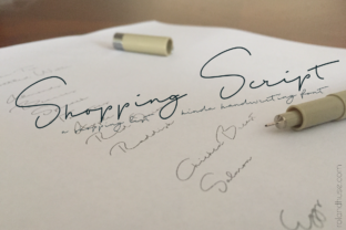 Shopping Script Font for Polished Small Business Branding