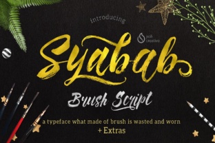 Syabab: Bold Brush Script for Creative Campaigns