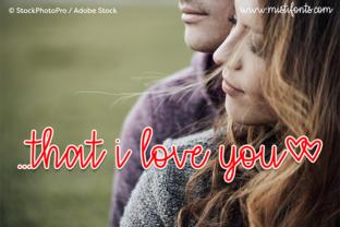 That I Love You Font Review: A Cute Script for Branding